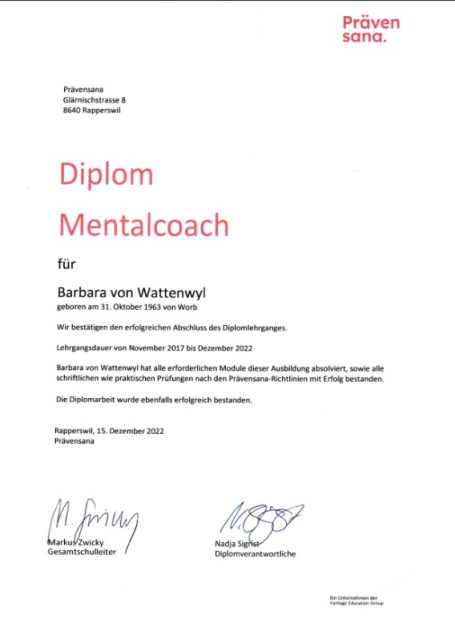 Diplom Mentalcoaching