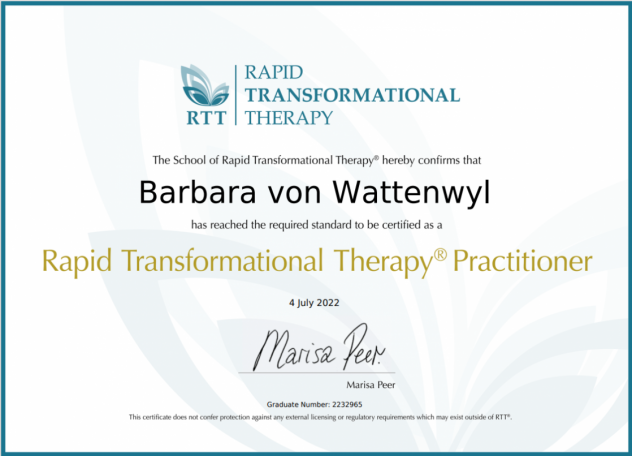 Diplom RTT  Practitioner